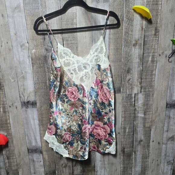 Victoria's Secret Other - Victoria's Secret Gold Label Rose Floral Lace Slip Dress Nightgown